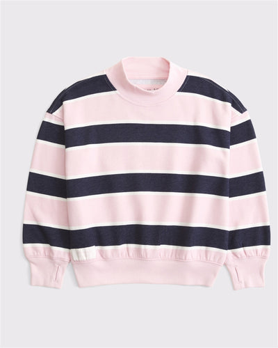 logo mock neck sweatshirt