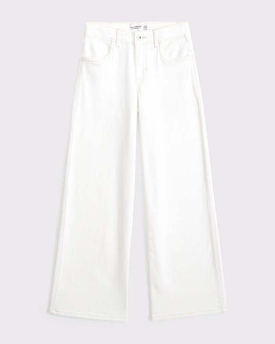 high rise wide leg jeans