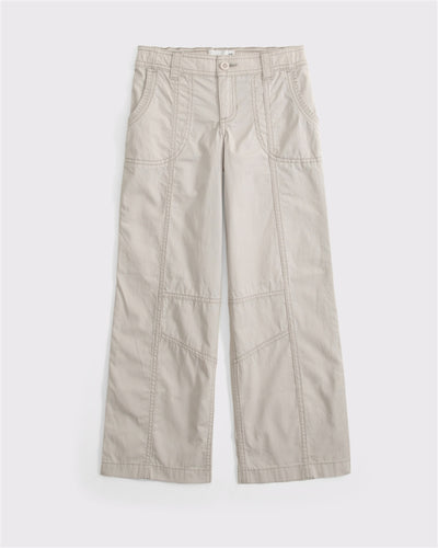 low rise baggy cargo pants