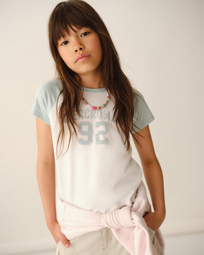 short-sleeve logo graphic baseball tee