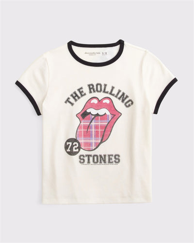 rolling stones graphic ringer tee