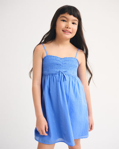 smocked babydoll dress
